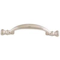 Amerock BP874G9 Cabinet Pull, 5-1/16 in L Handle, 1-1/8 in H Handle, 1 in Projection, Zinc, Sterling Nickel