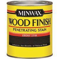Minwax 227184444 Wood Stain, Ebony, Liquid, 0.5 pt, Can