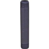 GENOVA P-12-12 Pipe Nipple, 1/2 in, NPT, PVC, Gray, SCH 80 Schedule, 12 in L