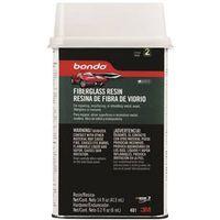 Bondo 401C Fiberglass Resin, 15 oz Can, Liquid, Pungent Organic