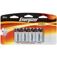 Energizer 522BP-4H Battery, 9 V Battery, 625 mAh, Alkaline, Manganese Dioxide, Zinc
