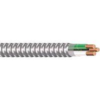 Southwire Armorlite 68580022 Armored Cable, 12 AWG Cable, 2 -Conductor, 50 ft L, Copper Conductor, PVC Insulation