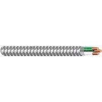 Southwire Armorlite 68580023 Armored Cable, 12 AWG Cable, 2 -Conductor, 100 ft L, Copper Conductor, PVC Insulation