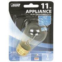 Feit Electric BP11S14 Incandescent Bulb, 11 W, S14 Lamp, Medium E26 Lamp Base, 2700 K Color Temp, 3000 hr Average Life