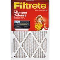 Filtrete 9807-4 Air Filter, 20 in L, 10 in W, 11 MERV, 1000 MPR, Polypropylene Frame