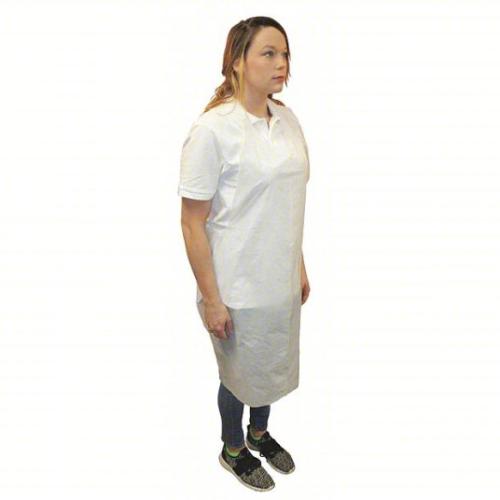 Apron 28X46 Poly White 1000/Cs