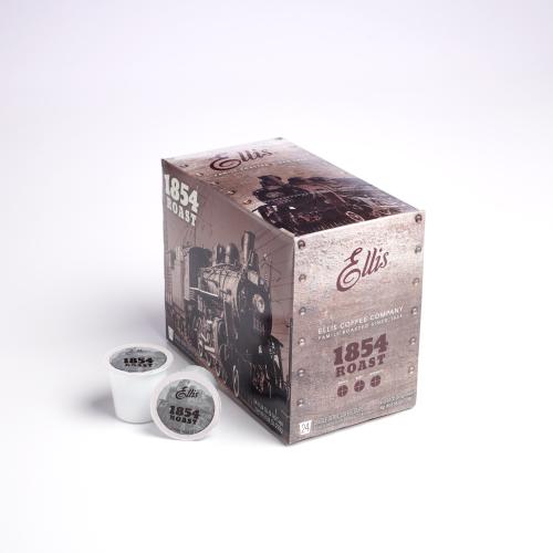 Ellis Coffee E-Cups 1854 Dark Roast Coffee  - 24CT