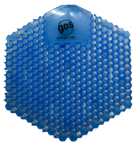 Fresh Products Wave 3D Urinal Screen Cotton Blossom Scented - Lasts up to 30 Days - Splash Reducer, Odor Control - 10 / Box - Blue