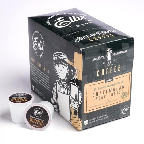 Ellis Coffee E-Cups Guatemalan French Roast Coffee - 24CT
