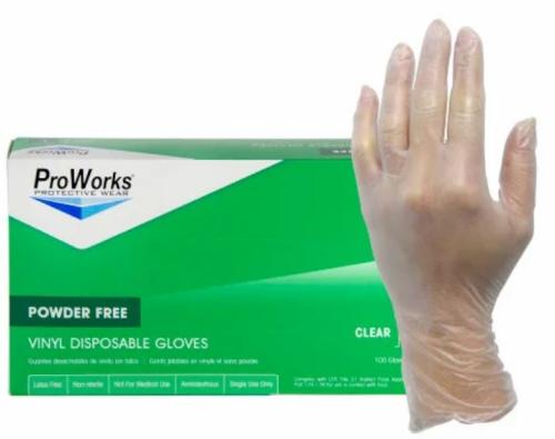 Vinyl Glove Powder Free 100 BX-10BX/CS X-Large
