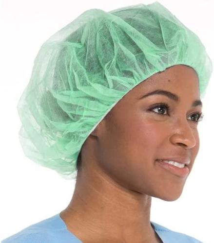 24" Bouffant Cap Green 1000 Cs