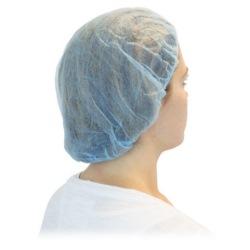 24" Bouffant Cap Blue 1000 Cs
