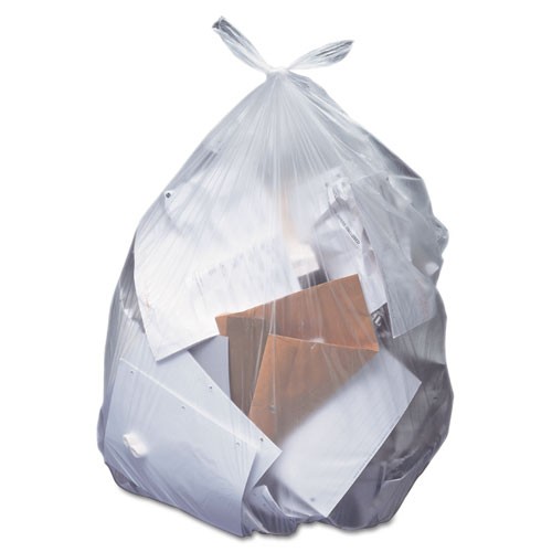 Heritage 0.7 mil Can Liner, 32" Length x 24" Width x 0.7 mil (18 Micron) Thickness, Low Density, Clear, 500/CTn