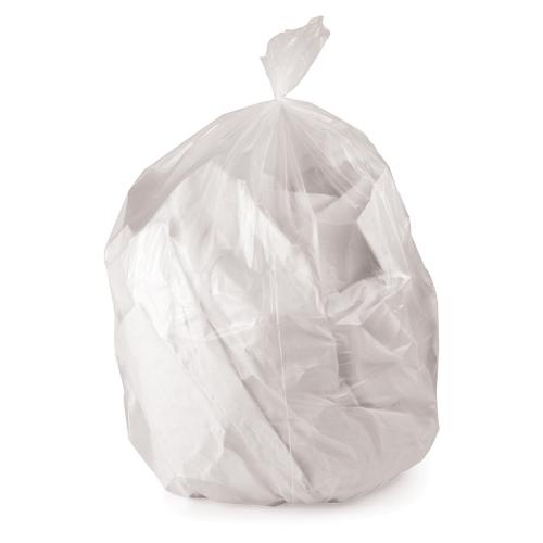 56 Gallon Can Liners, 43" x 47", Clear, 1.5 mil, 100/Box