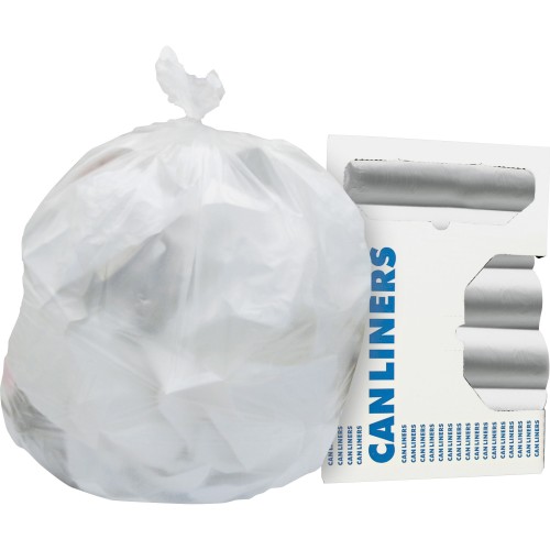 Heritage 0.67 mil Can Liner, 60 gal Capacity, Coreless Roll, 60" Length x 38" Width x 0.67 mil (17 Micron) Thickness, High Density Polyethylene (HDPE), Natural, 200 / CTn