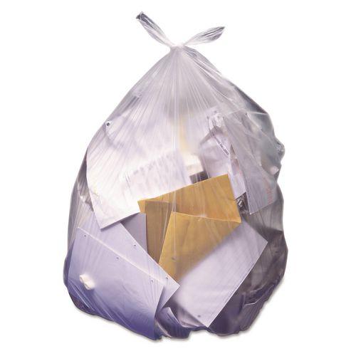 Heritage Bag High-Density Waste Can Liners, 45 gal, 14 mic, 40" x 48", Natural, 25 Bags/Roll, 10 Rolls/Carton