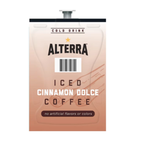 Flavia Freshpack Alterra Cinnamon Dolce Iced Coffee - Compatible With Flavia Creation 500, Flavia Creation 600 - Dark - 90 / Carton