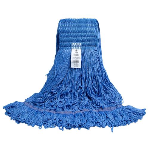ABCO Medium blue microfiber, loop-end, wide band, fan tail string mop 1 EA