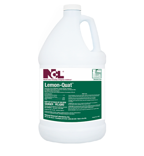 NCL Lemon-Quat Disinfectant Cleaner, Deodorizer, 1 Gallon