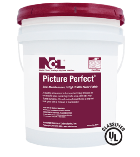 NCL Picture Perfect Low Maintenance / High Traffic UHS Floor Finish, 5 Gallon