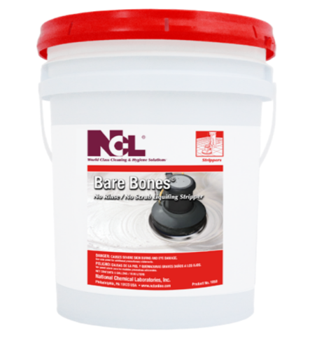 NCL Bare Bones No-Rinse / No-Scrub Liquefying Floor Stripper, 5 Gallon Pail