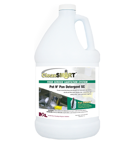 NCL Food Service Pot N' Pan Detergent SC, 1 Gallon, 4/Case