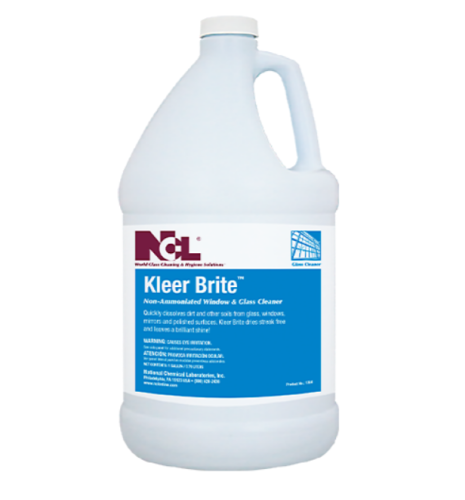 NCL Kleer Brite Non-Ammoniated Window &  Glass Cleaner, 1 Gallon