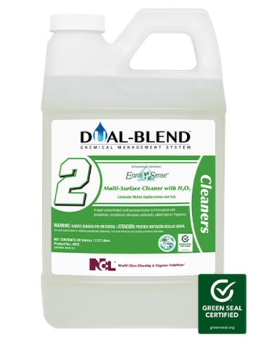NCL Dual Blend #2 Earth Sense Multi-Surface Cleaner with H2O Super Concentrate, 80oz, 4/Case