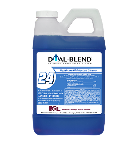 NCL Dual Blend #24 Healthcare Disinfectant Cleaner, 80oz, 4/Case