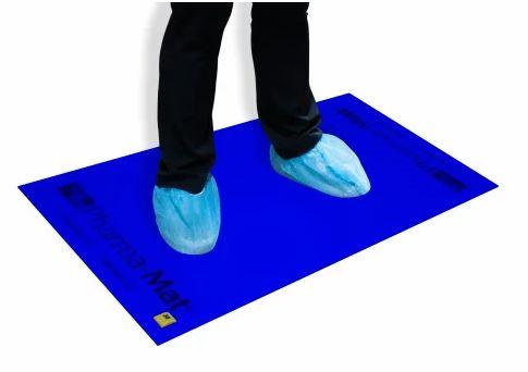 Hospeco PHARMA-MAT Tacky Mat Refills Blue 18 x 36 x 1- 30 Layer Mat x 4 Mats/Case