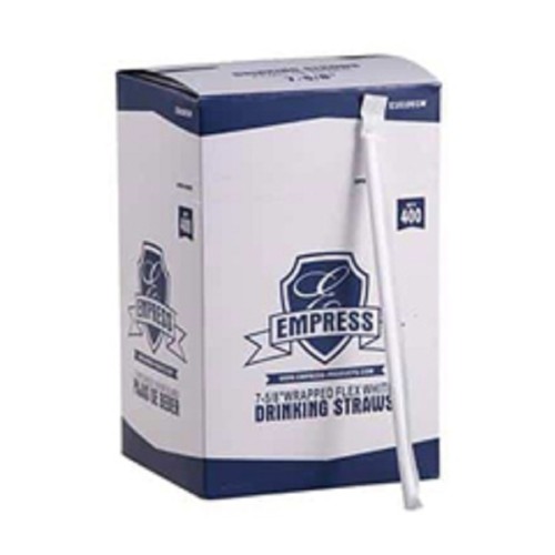 Straw, Flex, Wrapped, 25/400
