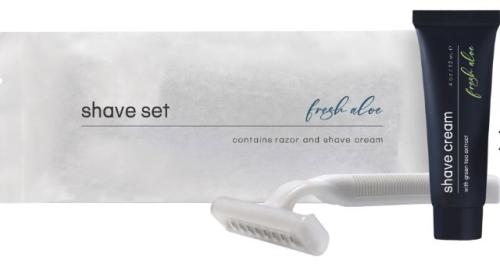 Diversified Hospitality  Solutions Shave Set - Razor & 12 ml Shave Cream Tube 500/case