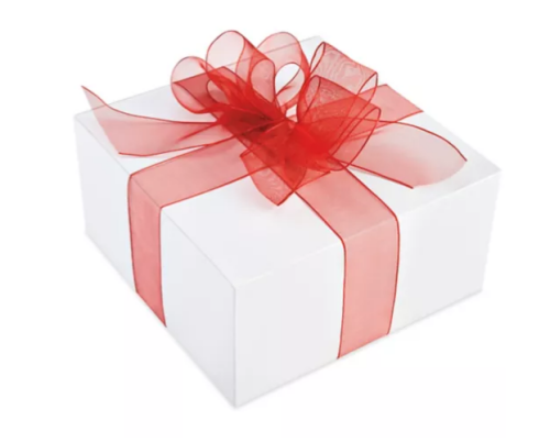 Sheer Organza Ribbon Wired, 25 Yards, Red