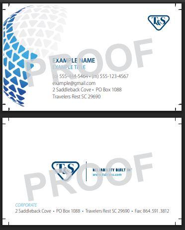 T&S Brass Corporate Business Card