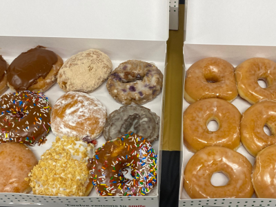 Office coffee party donuts