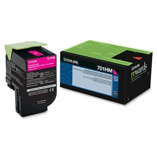 Lexmark Unison 701HM Toner Cartridge, Laser, High Yield, 3000 Pages, Magenta, 1/EA