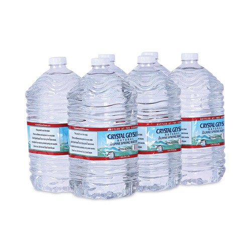 Crystal Geyser Alpine Spring Water, 1 Gallon Bottle, 6/CT