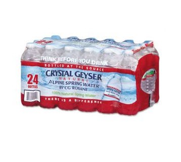 Crystal Geyser Alpine Spring Water, 16.9OZ Bottle, 24/CT