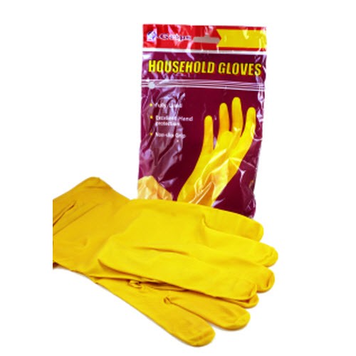 Emerald Flock Lined Q-Grip Gloves, 15 Mil, Size Large, 12/DZ