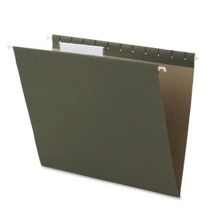 Pendaflex 1/3 Cut Legal-size Hanging File Folders, Legal  8 1/2 x 14 Sheet Size, 1/3 Tab Cut , 11 pt. Folder Thickness, Green, Recycled, 25/BX