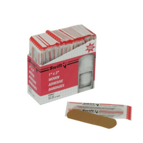 Honeywell Woven Strip Adhesive Bandage, 1 x 3, 100/BX
