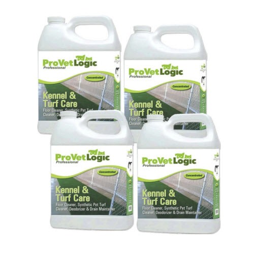 ProVetLogic Kennel and Turf Care, Floor Cleaner, Deodorizer, and Drain Maintainer, 1 Gallon, 4/CT