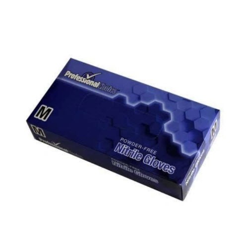 Blue Nitrile Powder-Free Gloves,  4 Mil, Size Medium, 100/BX