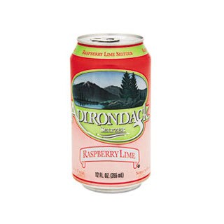 Adirondack Beverages Raspberry Lime Seltzer Water, 12OZ, 24/CT