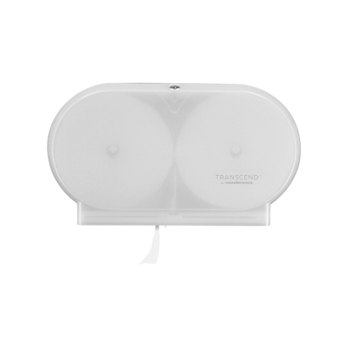 Transcend Twin Smart-Core Jumbo Roll Tissue Dispenser, White, 1/EA