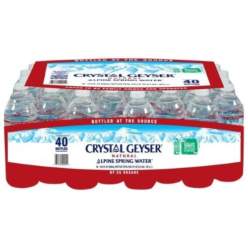 CRYSTAL GEYSER ALPINE SPRING WATER, 16.9 OZ. BOTTLE, 40/CT