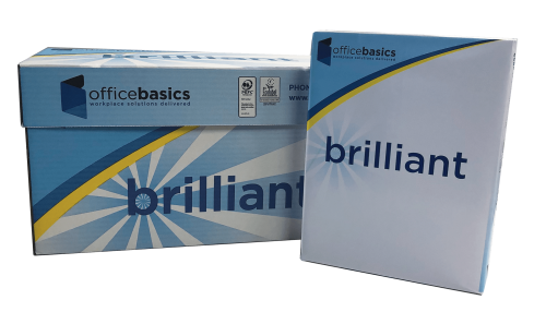 brilliant- Multipurpose Paper - For Laser Print - Letter - 8.50 x 11 - 20 lb Basis Weight- 98 Brightness - 5000 / Carton - White