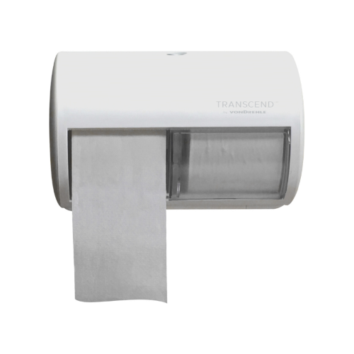 Transcend Side by Side Smart-Core Bath Tissue Dispenser, White, 1/EA