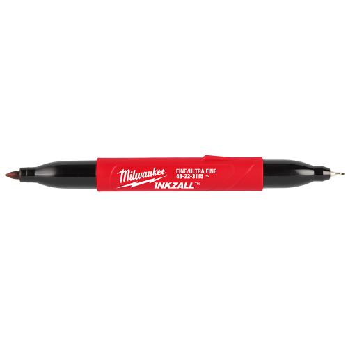 Milwaukee INKZALL DOUBLE TIP ULTRA FINE POINT & FINE POINT MARKER