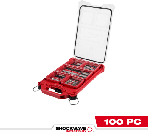 Milwaukee SHOCKWAVE PACKOUT Impact Screwdriver Bit Set (100-Piece)